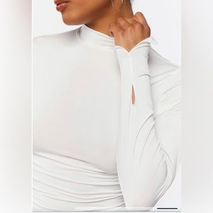 Forever 21 | Tops | Nwt Forever 2 White Mock Neck Top | Poshmark
